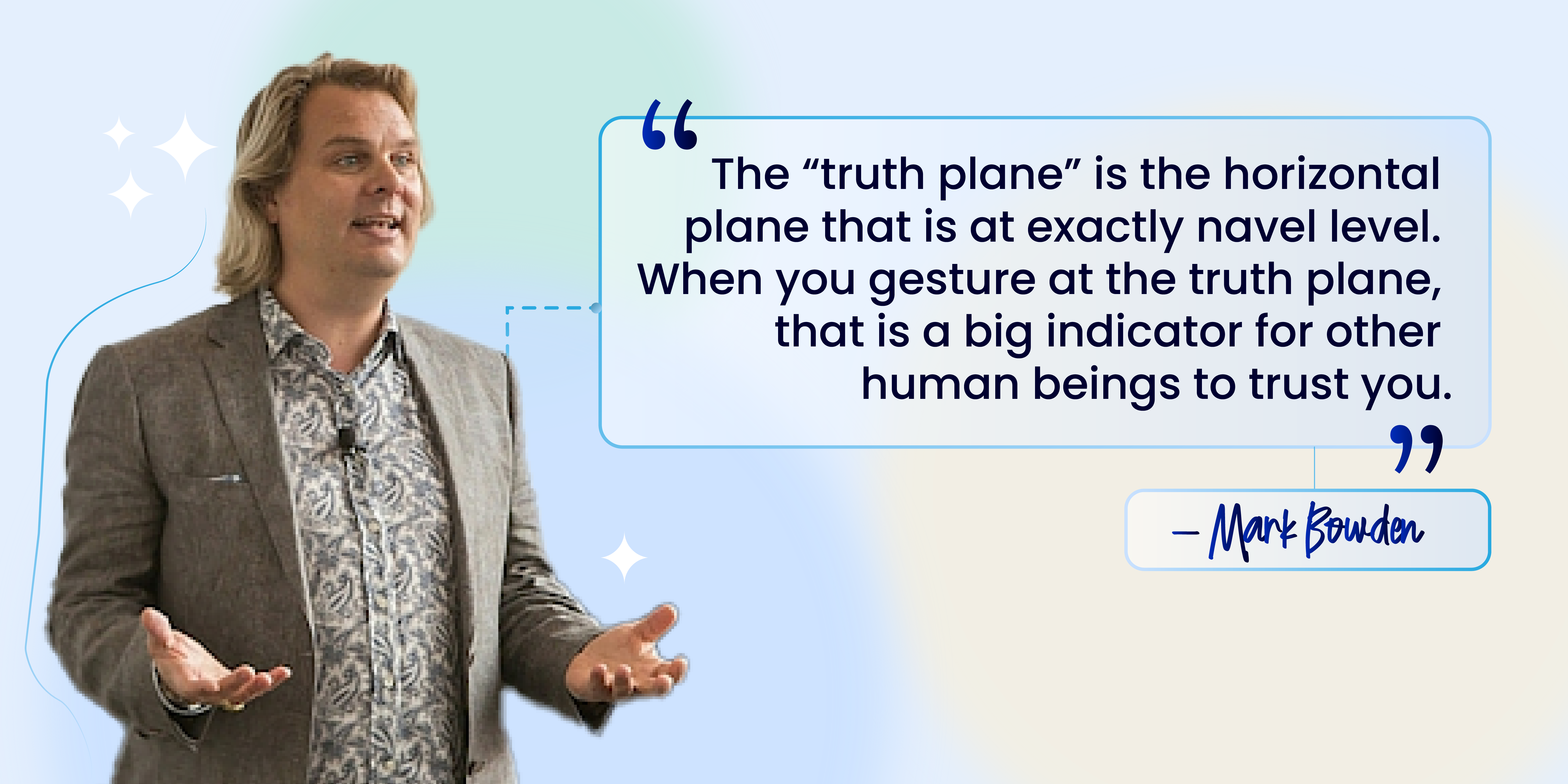 The truth plane is the horizontal plane quote