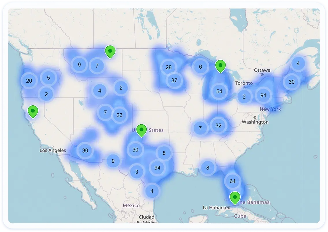 Territory mapping